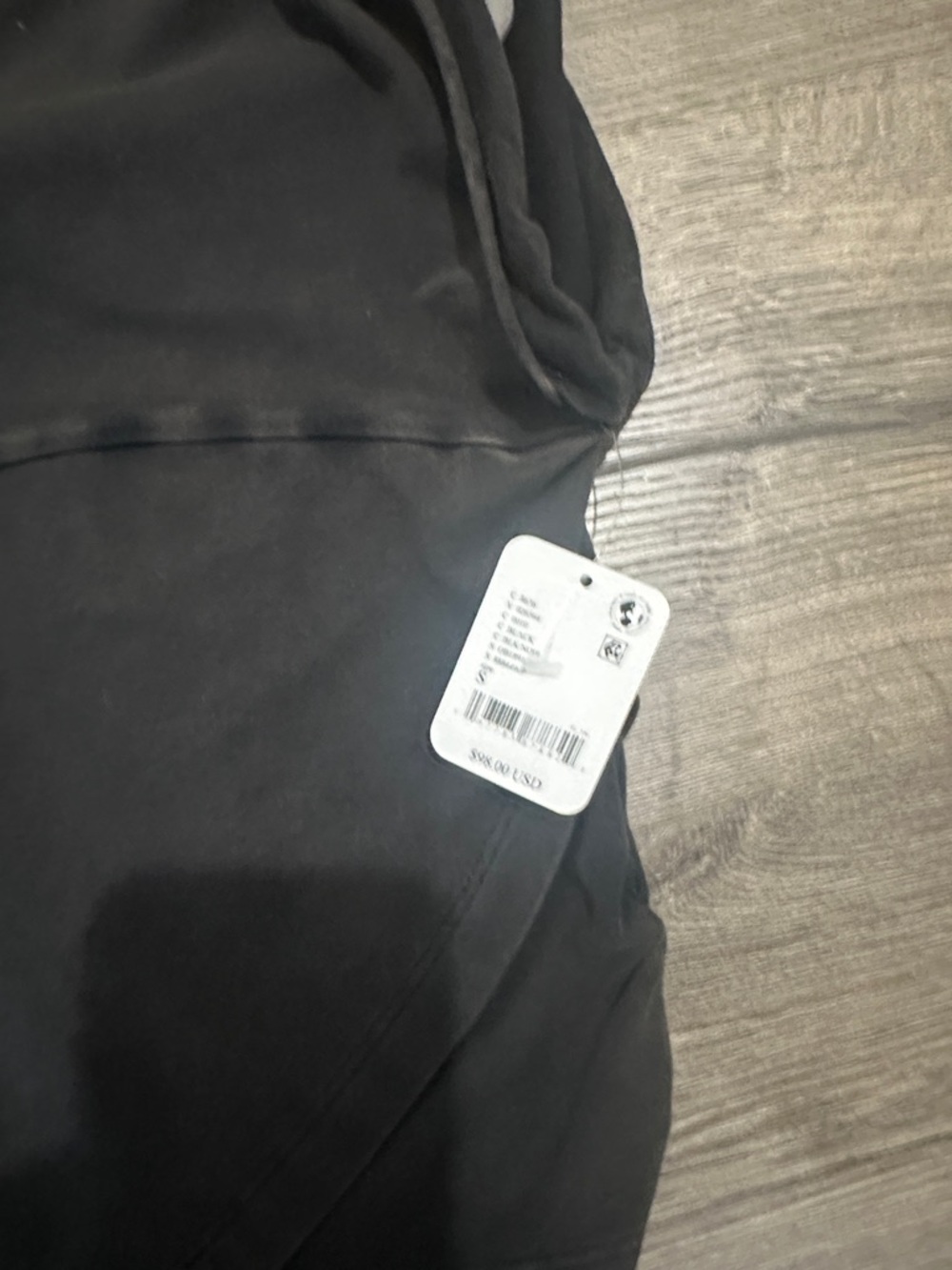 Free People Movement Hot Shot Crossover Black Cropped Tee (TOP ONLY) - Picture 5 of 5